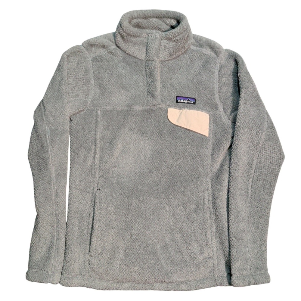 Patagonia Gray Re-Tool Snap-T Pullover Fleece Womens Size XS Polartec Gorpcore